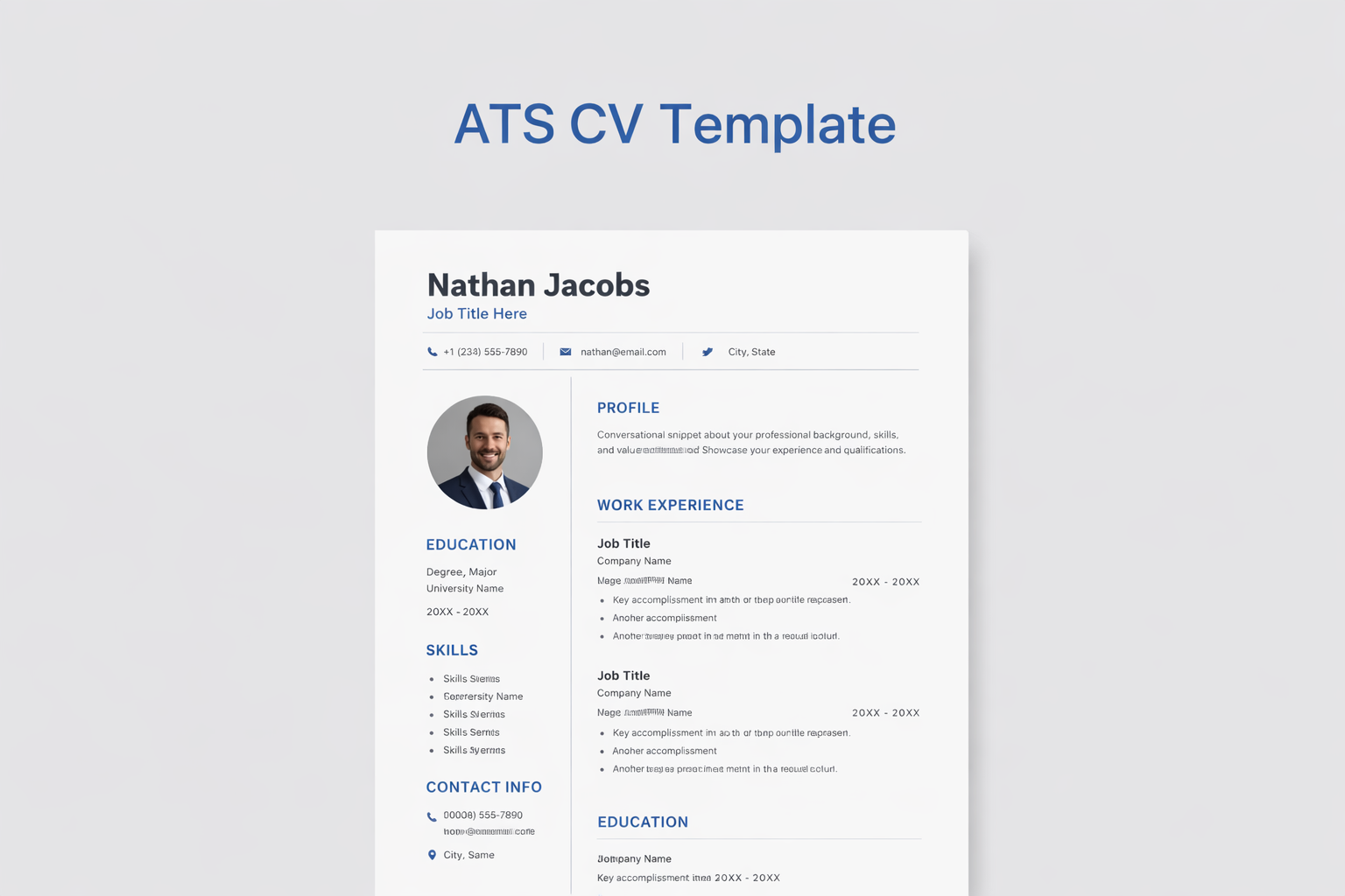 ATS-Pro CV Template — Get More Interviews Guaranteed