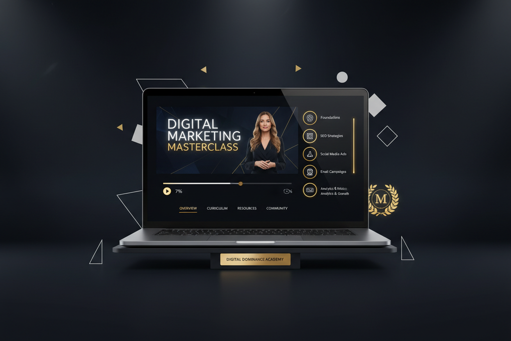 Ultimate Digital Marketing Masterclass - Course Interface