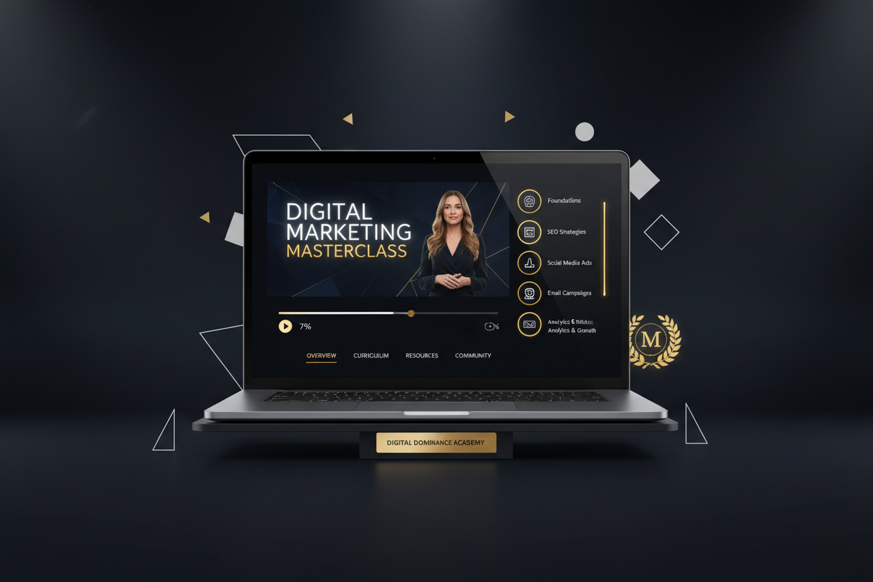 Ultimate Digital Marketing Masterclass - Course Interface